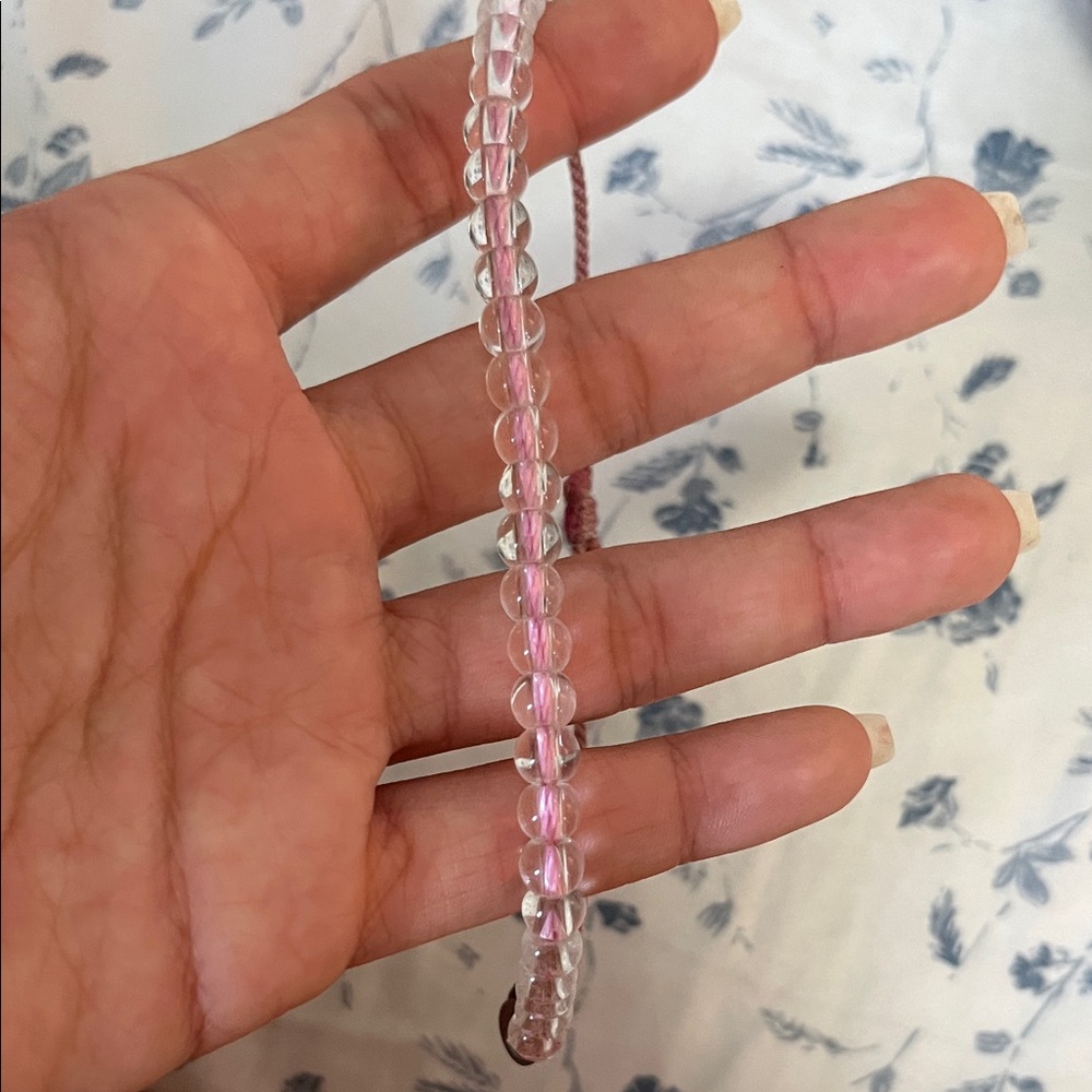 Elegant Pink Beaded Bracelet